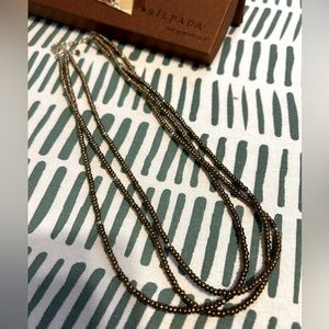Copper bead necklace by Silpada